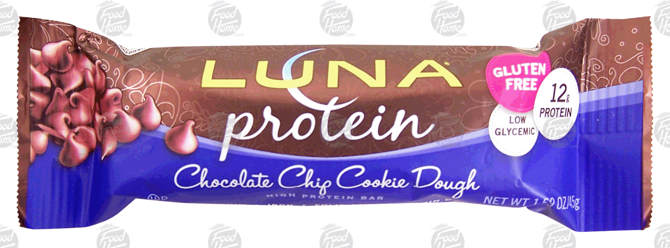 Luna Protein chocolate chip cookie dough high protein bar, gluten free Full-Size Picture